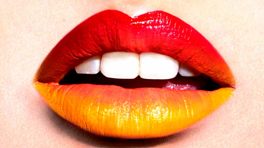 Labios bicolor: Fucsia + naranja