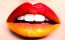 Labios bicolor: Fucsia + naranja